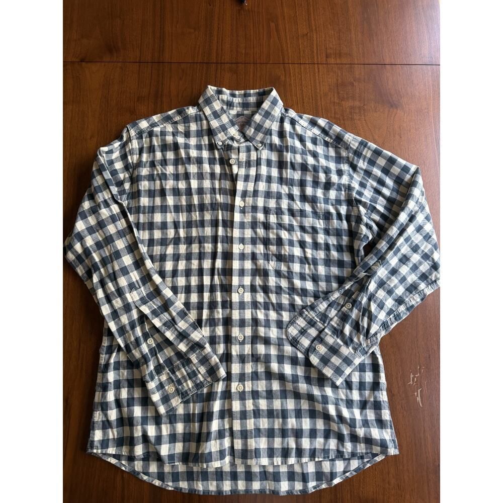 Bills Khakis Men's Gingham Check Long Sleeve Button Down - Size L